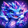 Colorful unicorn illustration with vibrant mane for profile picture